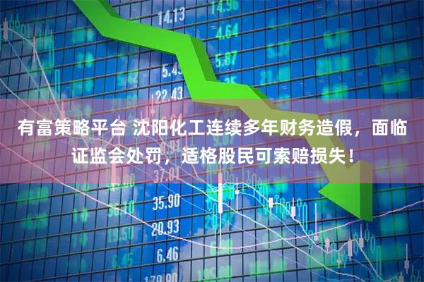 有富策略平台 沈阳化工连续多年财务造假，面临证监会处罚，适格股民可索赔损失！
