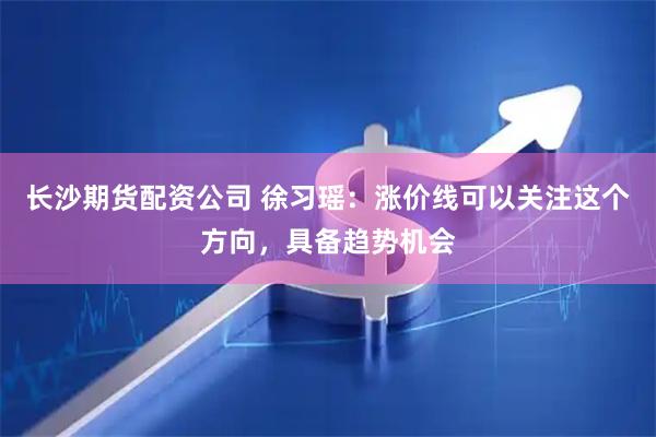 长沙期货配资公司 徐习瑶：涨价线可以关注这个方向，具备趋势机会