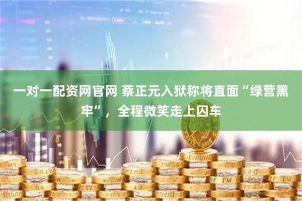 一对一配资网官网 蔡正元入狱称将直面“绿营黑牢”，全程微笑走上囚车
